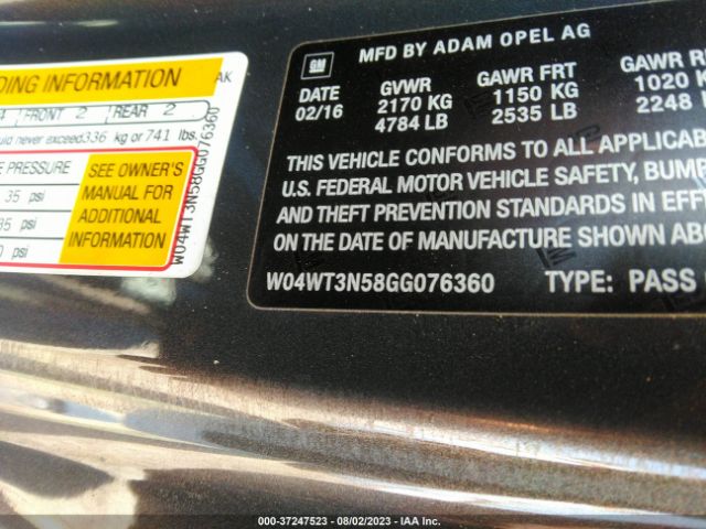 W04WT3N58GG076360 Buick Cascada Premium