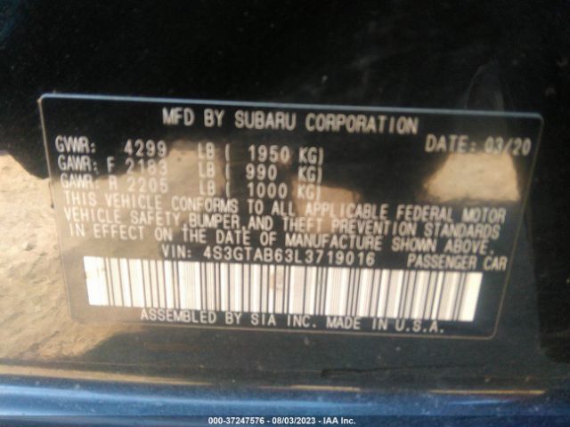 4S3GTAB63L3719016 Subaru Impreza