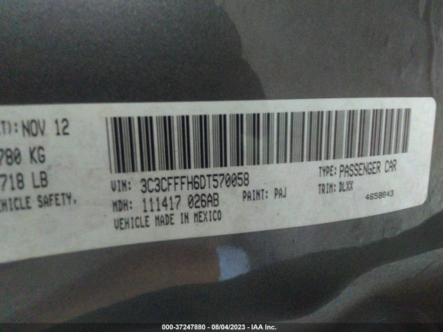 2013 FIAT 500 3C3CFFFH6DT570058 Photo 8