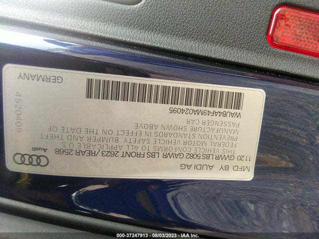 2021 Audi S4, VIN: WAUB4AF49MA024095