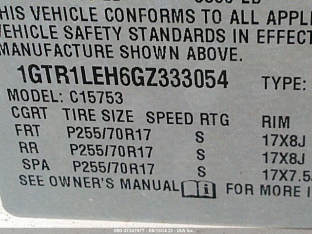 1GTR1LEH6GZ333054 GMC SIERRA 1500