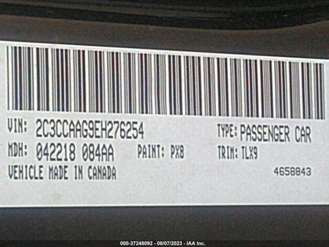 2C3CCAAG9EH276254 Chrysler 300