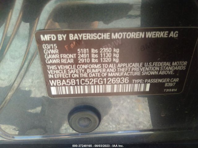 WBA5B1C52FG126936 BMW 5 Series 535i