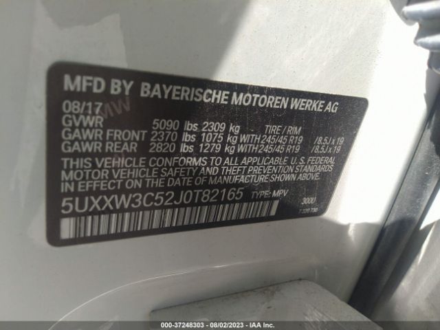 5UXXW3C52J0T82165 BMW X4 Xdrive28i