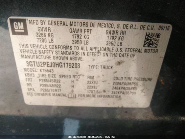 3GTU2PEJ0HG179203 GMC Sierra 1500 Denali
