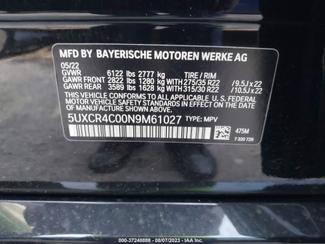 5UXCR4C00N9M61027 BMW X5 Sdrive40i