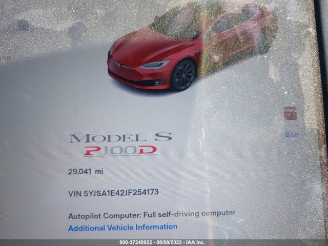 Tesla Model S 75d/100d/p100d 2018 5YJSA1E42JF254173 Image 14