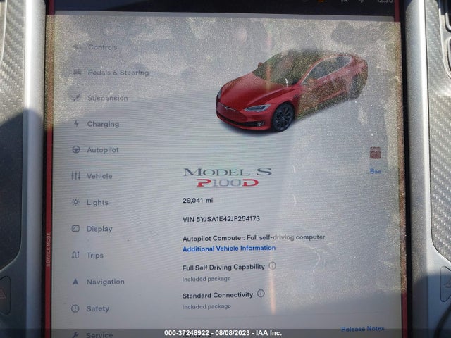 Tesla Model S 75d/100d/p100d 2018 5YJSA1E42JF254173 Image 7