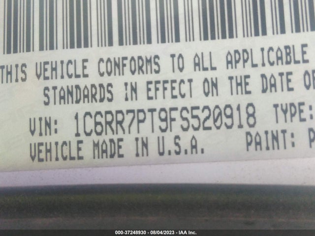 RAM 1500 Laramie Limited 2015 1C6RR7PT9FS520918 Image 15