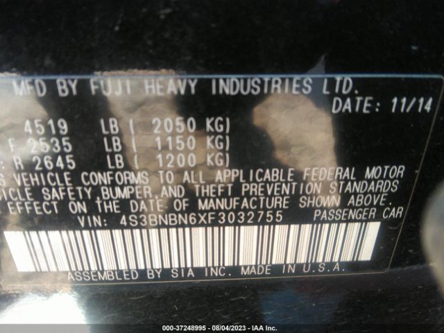 4S3BNBN6XF3032755 Subaru Legacy 2.5i Limited