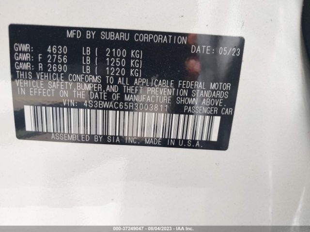 4S3BWAC65R3003811 Subaru Legacy Premium