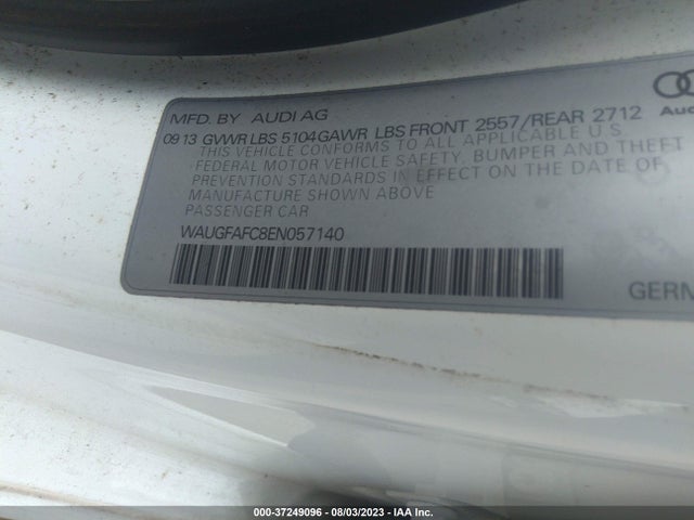 WAUGFAFC8EN057140 Audi A6 2.0t Premium Plus