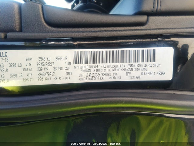 1C4RJEAG6KC839181 Jeep Grand Cherokee Laredo E