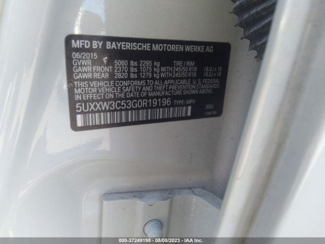 5UXXW3C53G0R19196 BMW X4 Xdrive28i