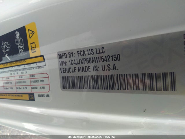 1C4JJXP66MW642150 Jeep Wrangler 4xe Unlimited Sahara