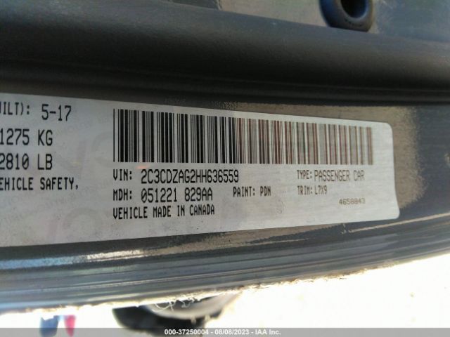 2C3CDZAG2HH636559 Dodge Challenger Sxt