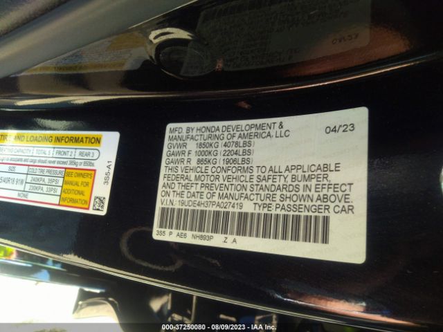 19UDE4H37PA027419 Acura Integra A-spec