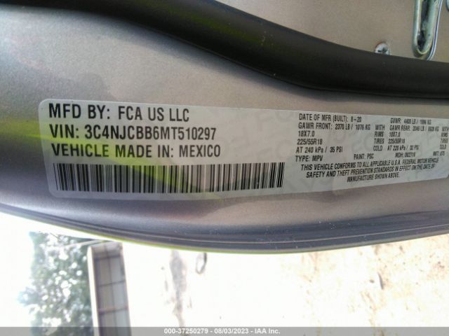 3C4NJCBB6MT510297 Jeep Compass Altitude