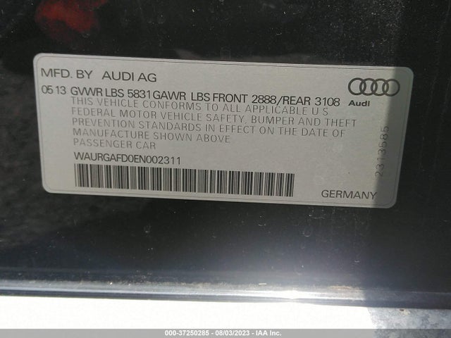 WAURGAFD0EN002311 Audi A8 L 3.0t