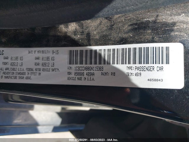 1C3CCCAB8GN115369 Chrysler 200 Limited