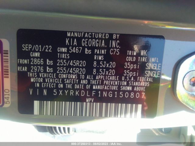5XYRKDLF1NG150807 KIA Sorento X-line Sx Prestige
