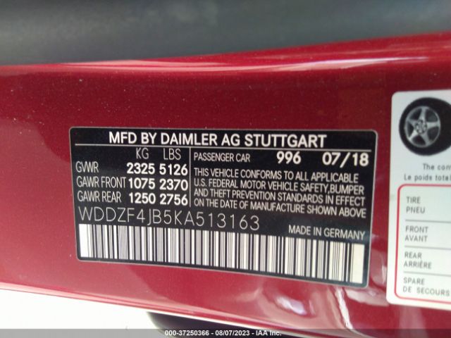WDDZF4JB5KA513163 Mercedes-Benz E-class E 300