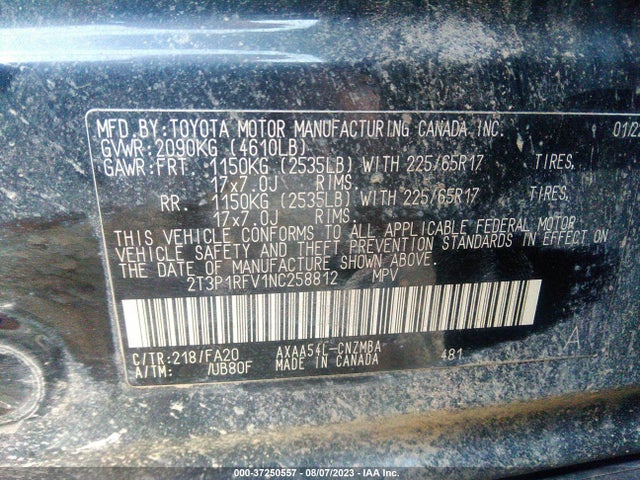Toyota Rav4 Xle 2022 2T3P1RFV1NC258812 Image 9
