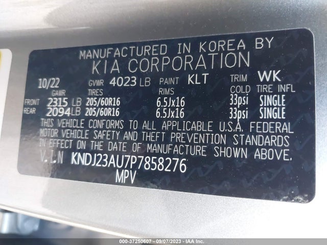 KIA SOUL LX 2023 KNDJ23AU7P7858276 Image 15