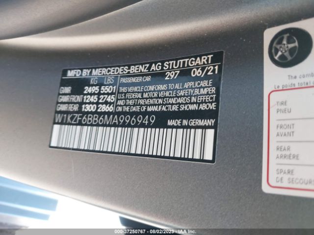 W1KZF6BB6MA996949 Mercedes-Benz E-class Amg E 53
