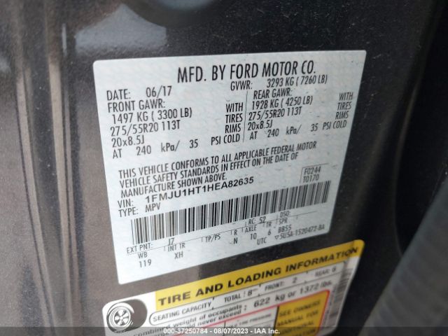 1FMJU1HT1HEA82635 Ford Expedition Xlt/king Ranch