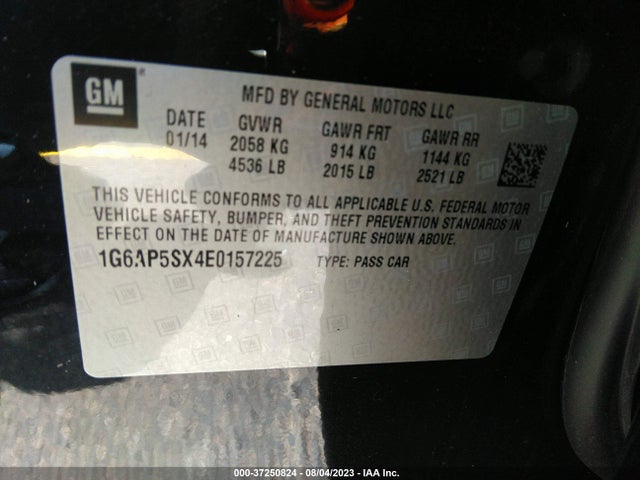 1G6AP5SX4E0157225 Cadillac Cts Sedan Rwd