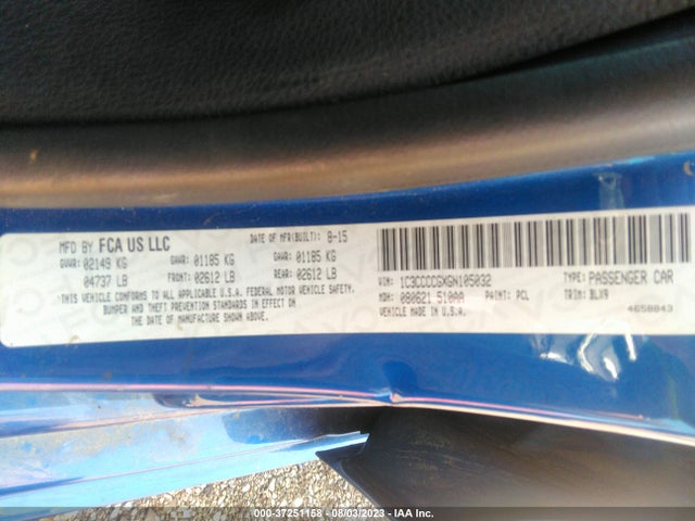 1C3CCCCGXGN105032 Chrysler 200 C