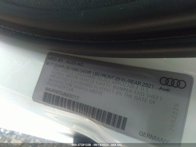 WAUFFAFC9JN009717 Audi S6 Premium Plus