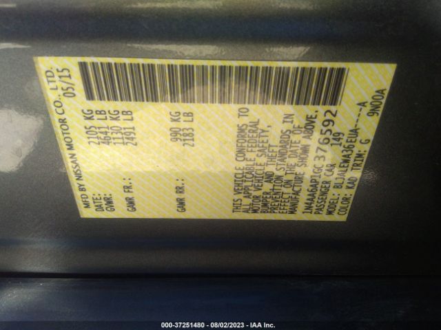 1N4AA6AP1GC376592 Nissan Maxima 3.5 Sl