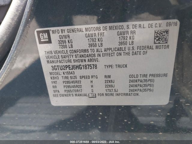 3GTU2PEJ6HG187578 GMC Sierra 1500 Denali