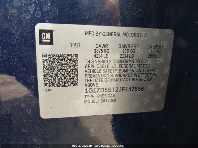 Chevrolet MALIBU LT 2018 1G1ZD5ST2JF147556 Image 9