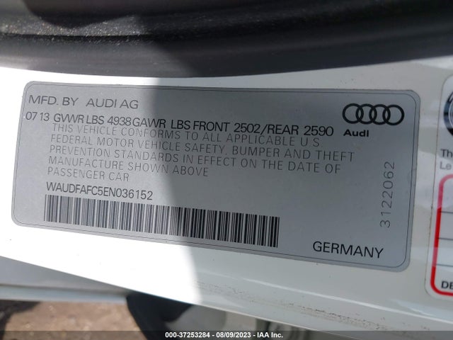 WAUDFAFC5EN036152 Audi A6 2.0t Premium Plus