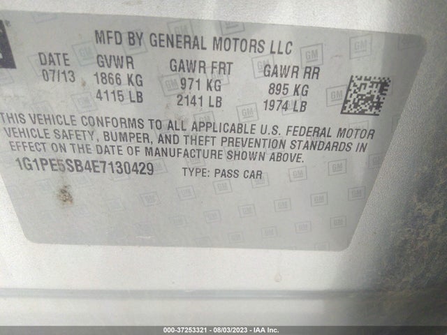 Chevrolet Cruze 2lt 2014 1G1PE5SB4E7130429 Image 9