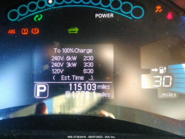 1N4AZ0CP1EC332124 Nissan Leaf Sl