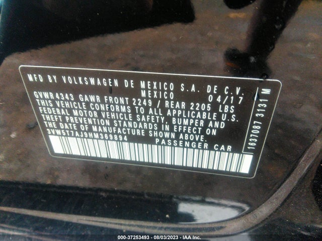 3VW5T7AJ9HM369894 Volkswagen JETTA GLI