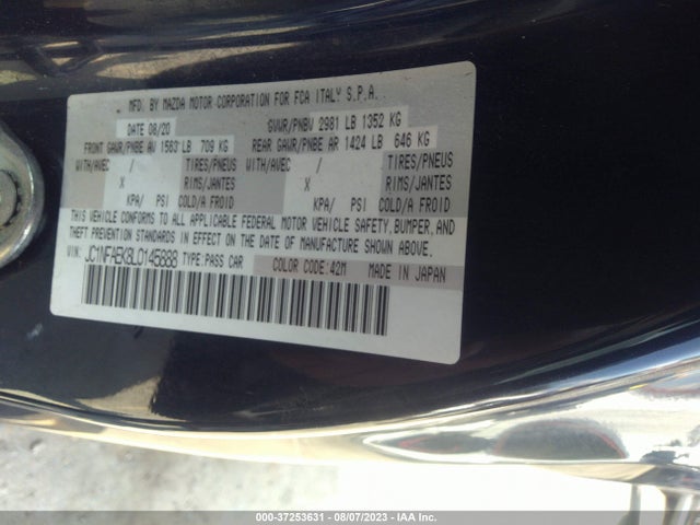 2020 FIAT 124 SPIDER JC1NFAEK8L0145888 Photo 8