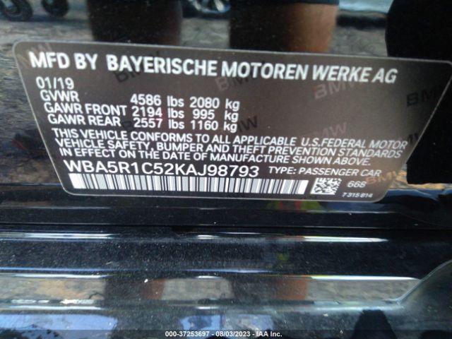 WBA5R1C52KAJ98793 BMW 3 Series 330i