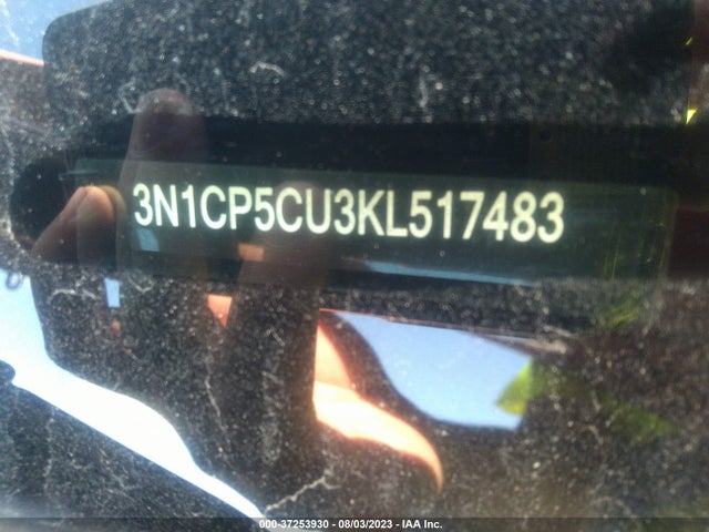 2019 NISSAN KICKS SR VIN: 3N1CP5CU3KL517483
