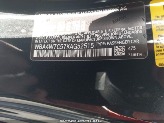 WBA4W7C57KAG52515 BMW 4 Series 440i