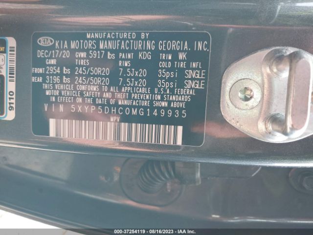 5XYP5DHC0MG149935 KIA Telluride Sx