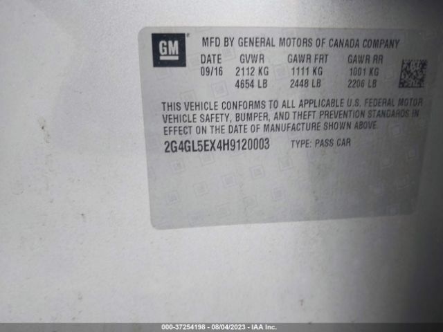 2G4GL5EX4H9120003 Buick Regal Sport Touring