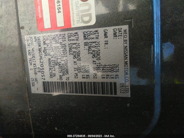 Nissan Pathfinder Platinum 2023 5N1DR3DG5PC205057 Image 9