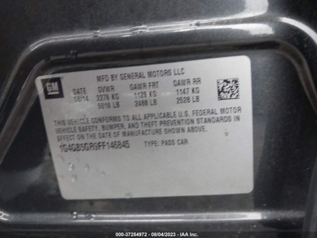 1G4GB5GR9FF146845 Buick Lacrosse Leather