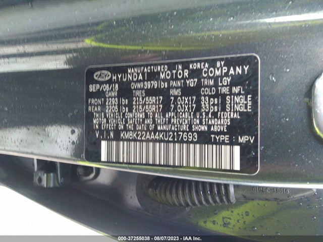 Hyundai Kona Sel 2019 KM8K22AA4KU217693 Image 9