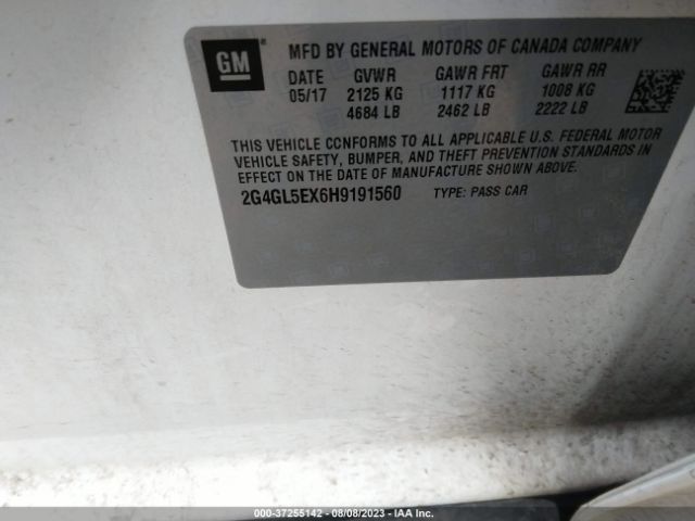 2G4GL5EX6H9191560 Buick Regal Sport Touring
